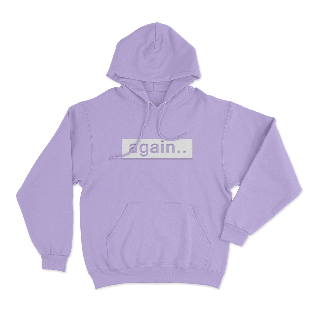 Again... Unisex Hoodie Purple Again. Unisex Hoodie Purple
