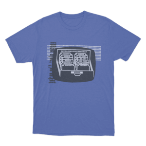 Usb002 101010 Folders Unisex T Shirt Blue